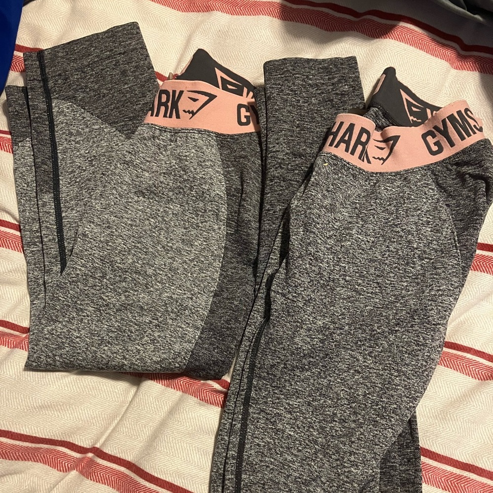 Gymshark 1 pair of capris and 1 reg leggings